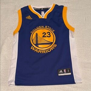 Adidas Draymond Green Golden State Warriors Blue and Yellow Jersey